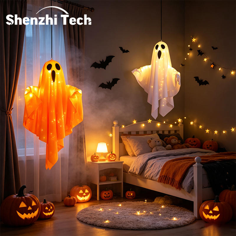 Lighting Decoration Ideas - Halloween hangende verlichte spooklamp, batterij-aangedreven LED