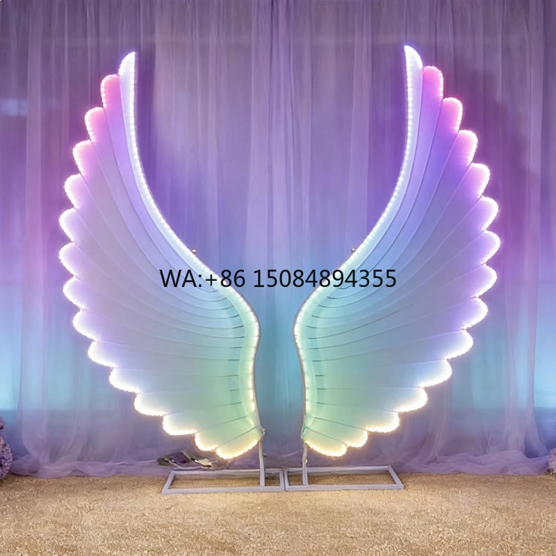 Lighting Decoration Ideas - Gloeiende engelenvleugels lichtdecoratie kleur fantasie LED