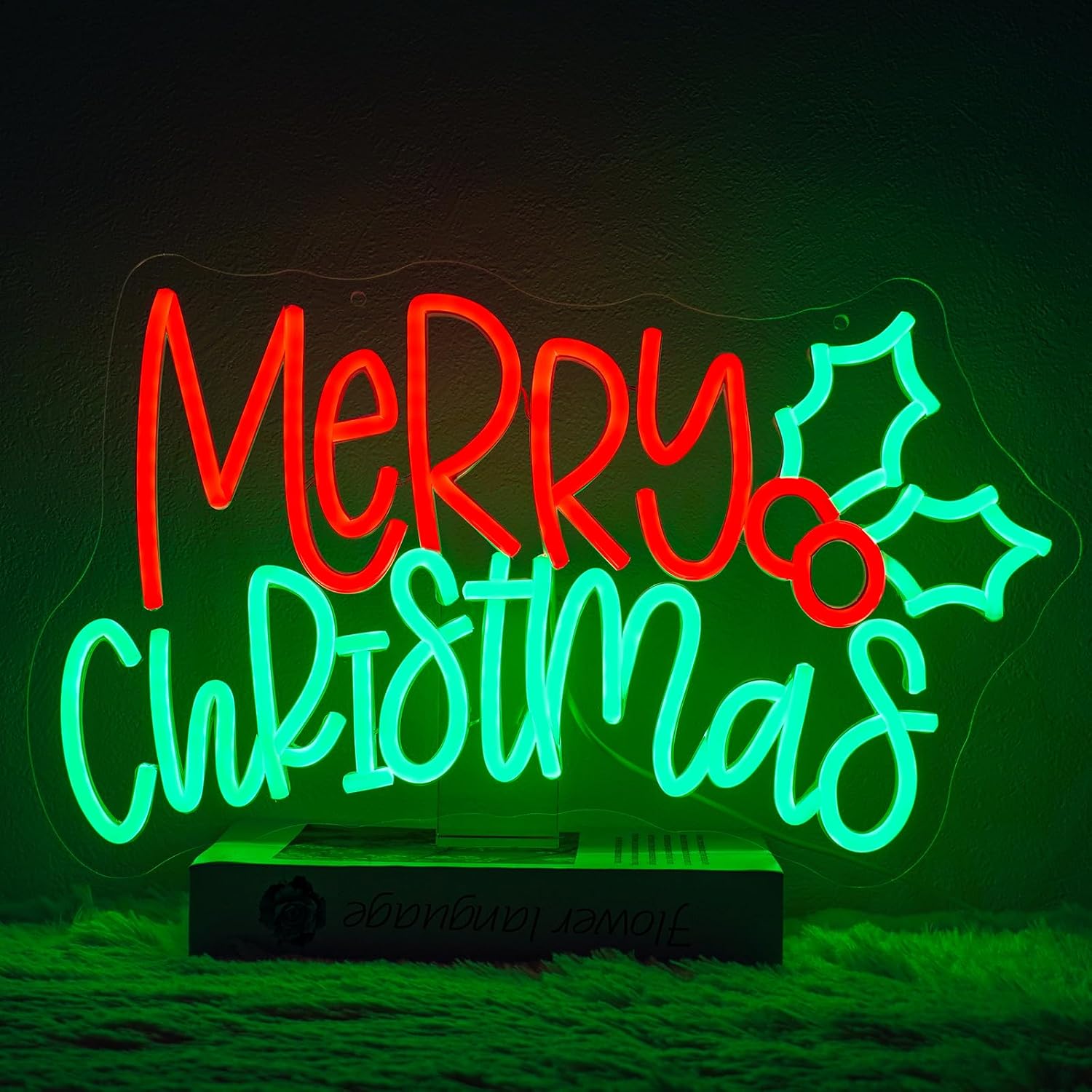 Lighting Christmas Decor - Kerstverlichting met neonreclame, LED-verlichting, dimbaar, voor