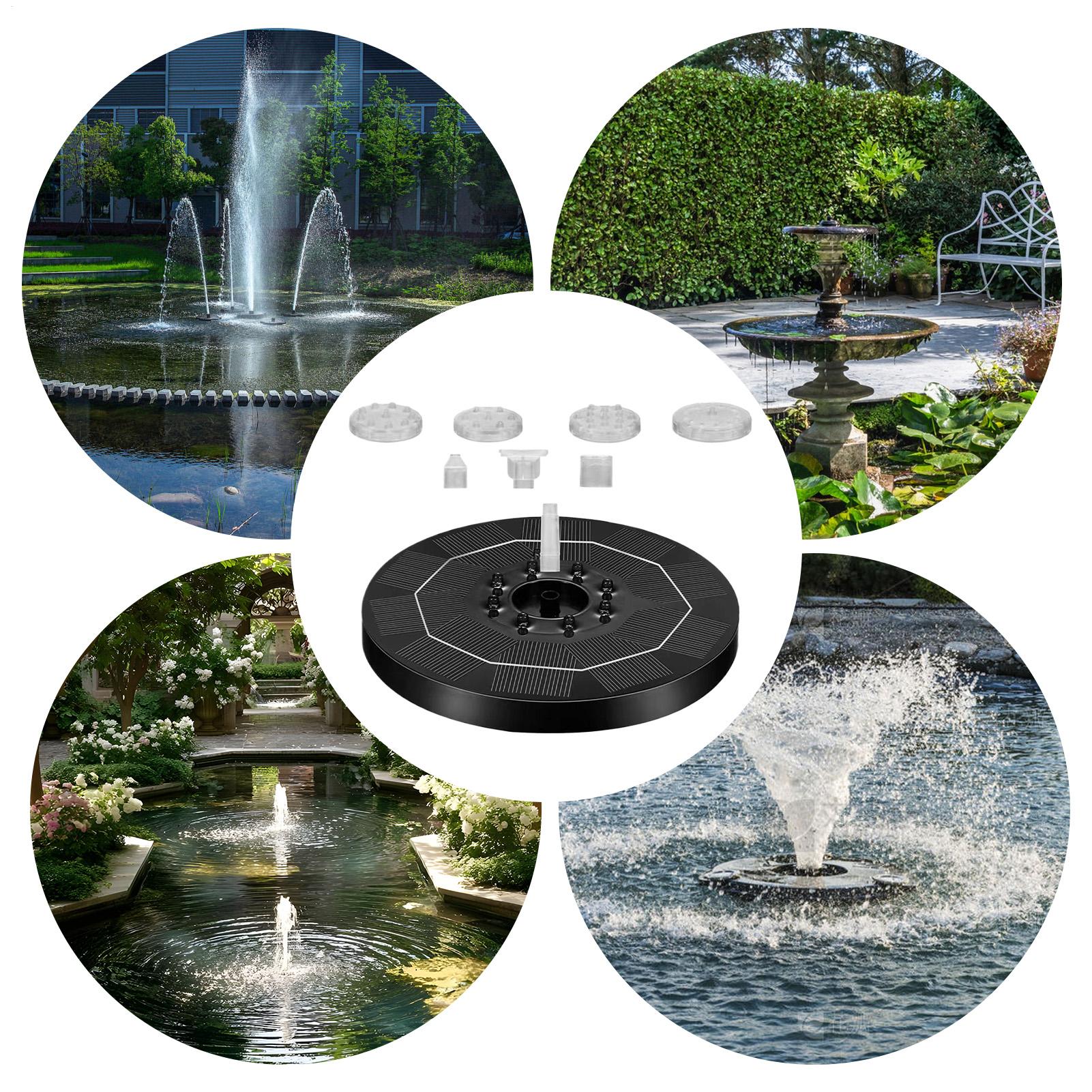 Up Lighting Decor - Fonteinpomp op zonne-energie, verstelbaar, met 6