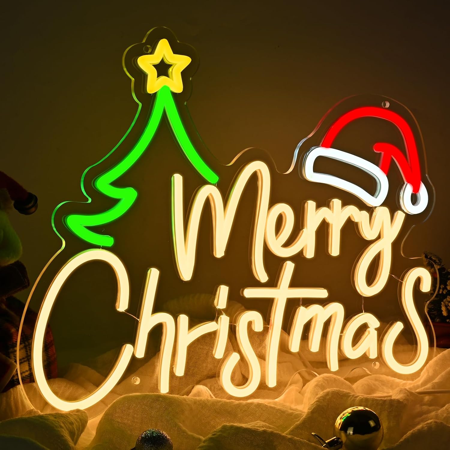 Kerstverlichting met neonbord, - Lighting Christmas Decor recensie en prijs