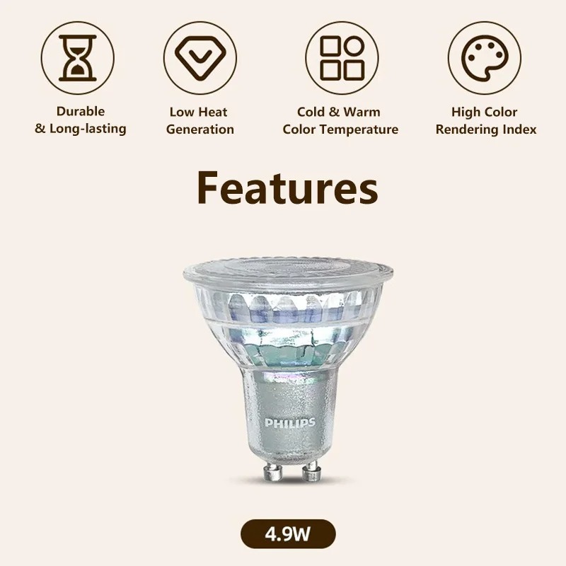 Philips LED GU10 PAR16 Essenti - Philips Bulb Led Classic recensie en prijs