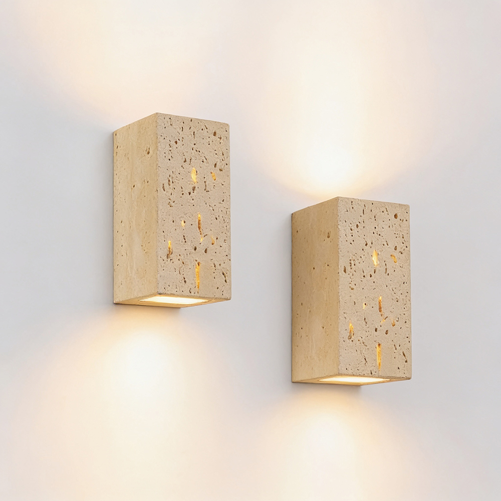 Gele grotstenen wandlamp buite - Decor Lighting Cy recensie en prijs