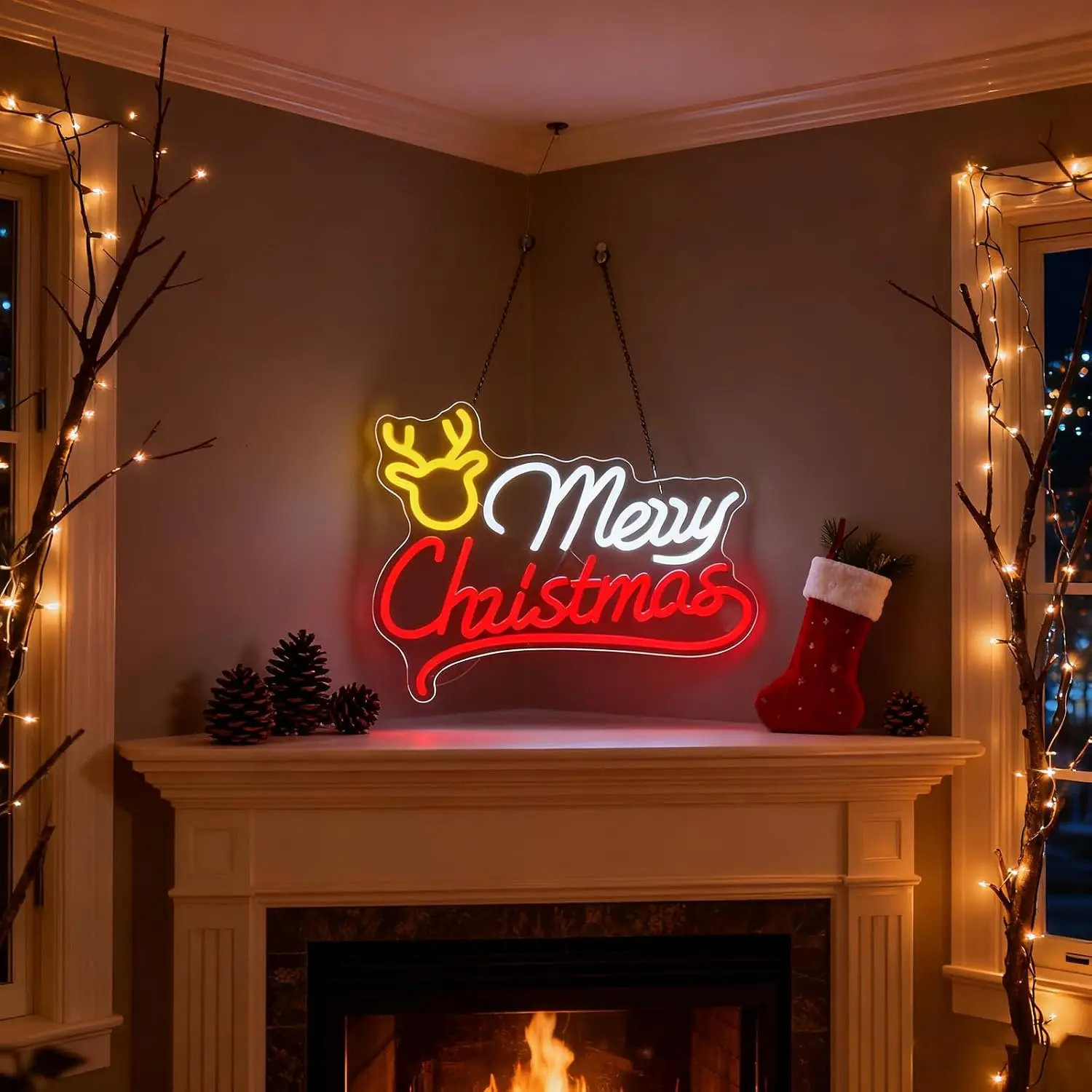 Vrolijk Kerstfeest Rendier Neo - Lighting Christmas Decor recensie en prijs
