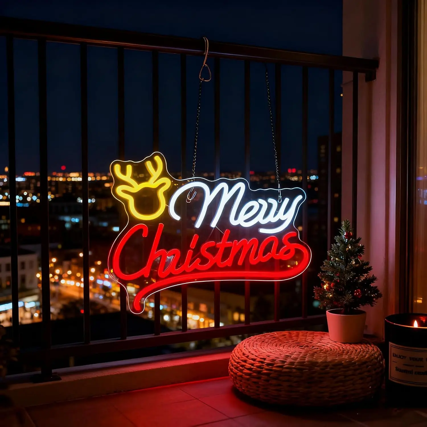 Vrolijk Kerstfeest Rendier Neo - Lighting Christmas Decor recensie en prijs