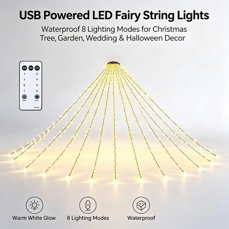 Waterdichte USB LED-slingers,  - Lighting Christmas Decor recensie en prijs