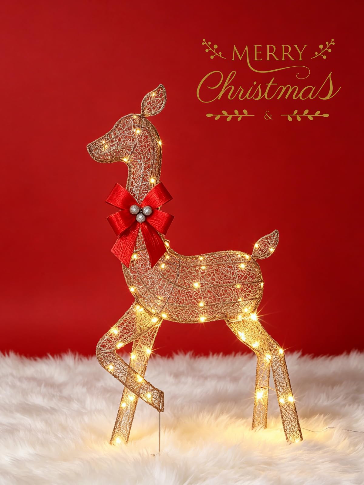 3-delige verlichte kerstrendie - Up Lighting Decor recensie en prijs